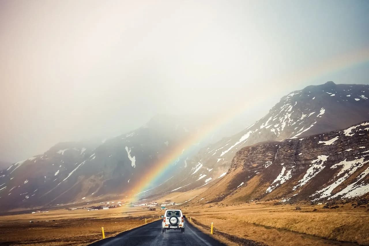 chasing a rainbow